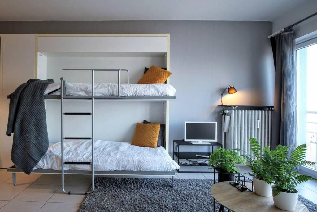 Knappe Studio Met Subliem Zeezicht! Ostend Exterior foto